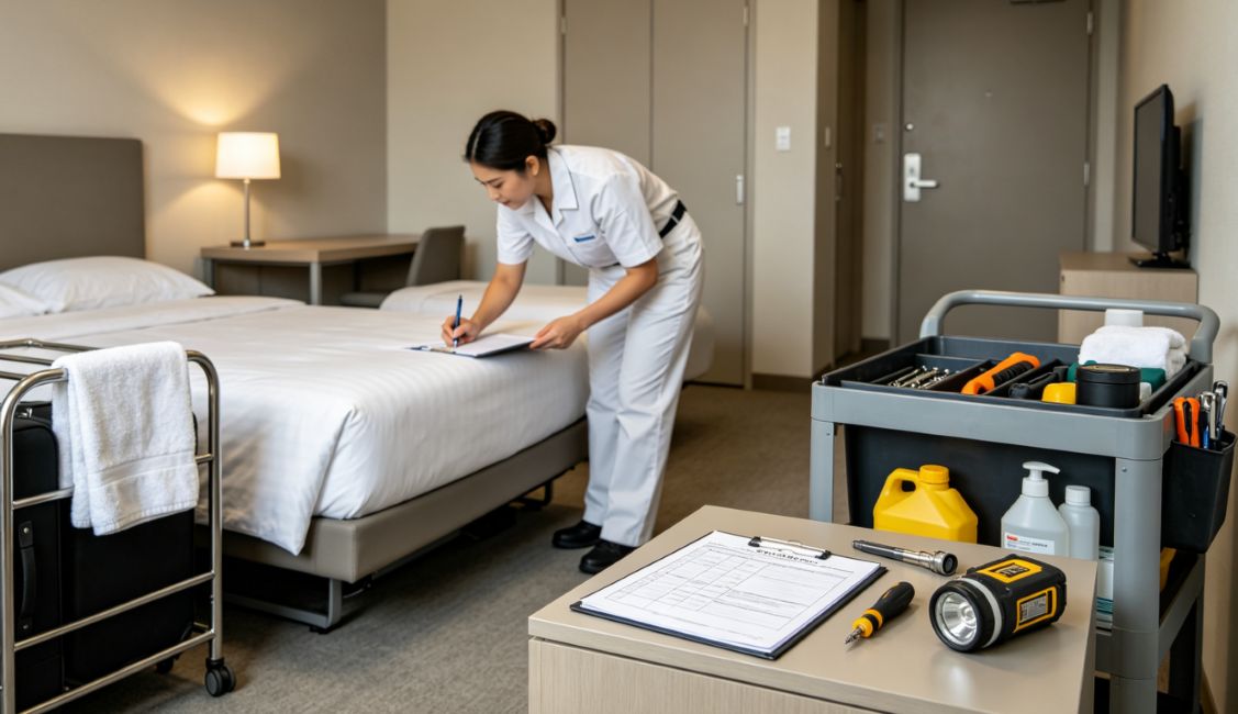 housekeeping and room inspection
